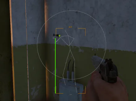 Deadside 2D radar and ESP combined in-match view